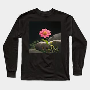 Blooming on the Rocks Long Sleeve T-Shirt